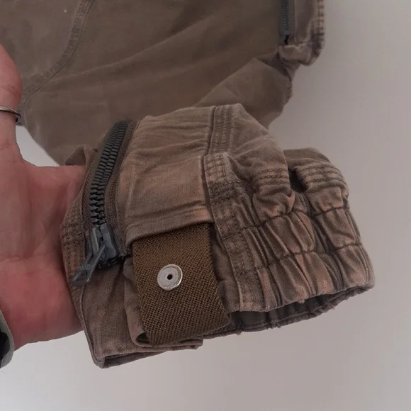 HAMCUS Brown Cargo Pants with Straight-Leg Cut - Picture 15 of 15